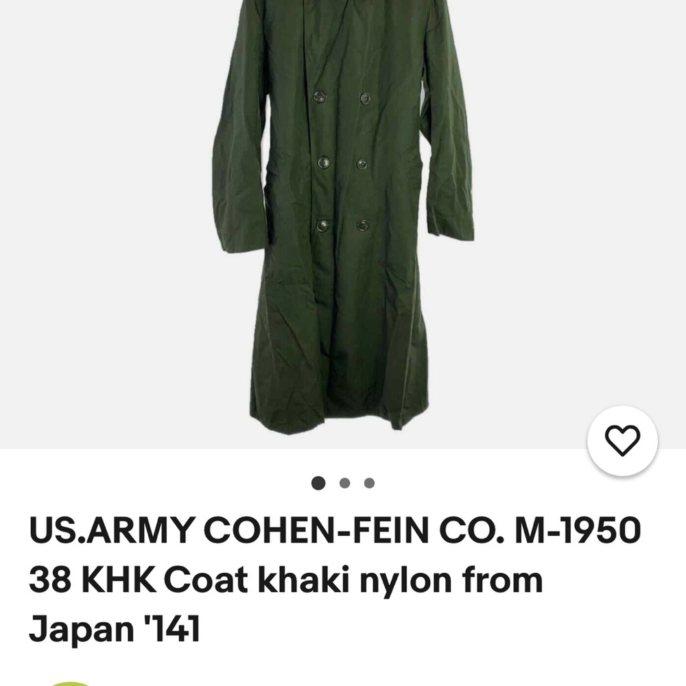 M-1950 Khaki Coat